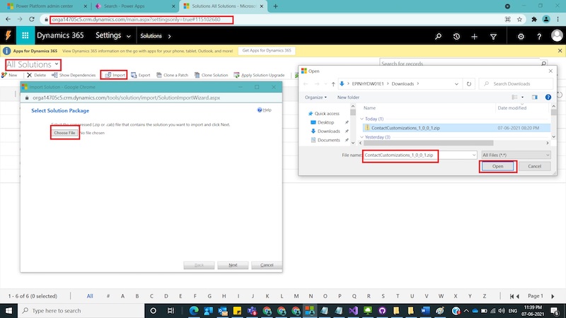 How to Move CRM Customizations  between Dynamics 365 CRM Environments using classic mode and Power Apps Maker Portal.